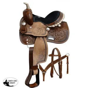 10" Double T  Pony saddle set.