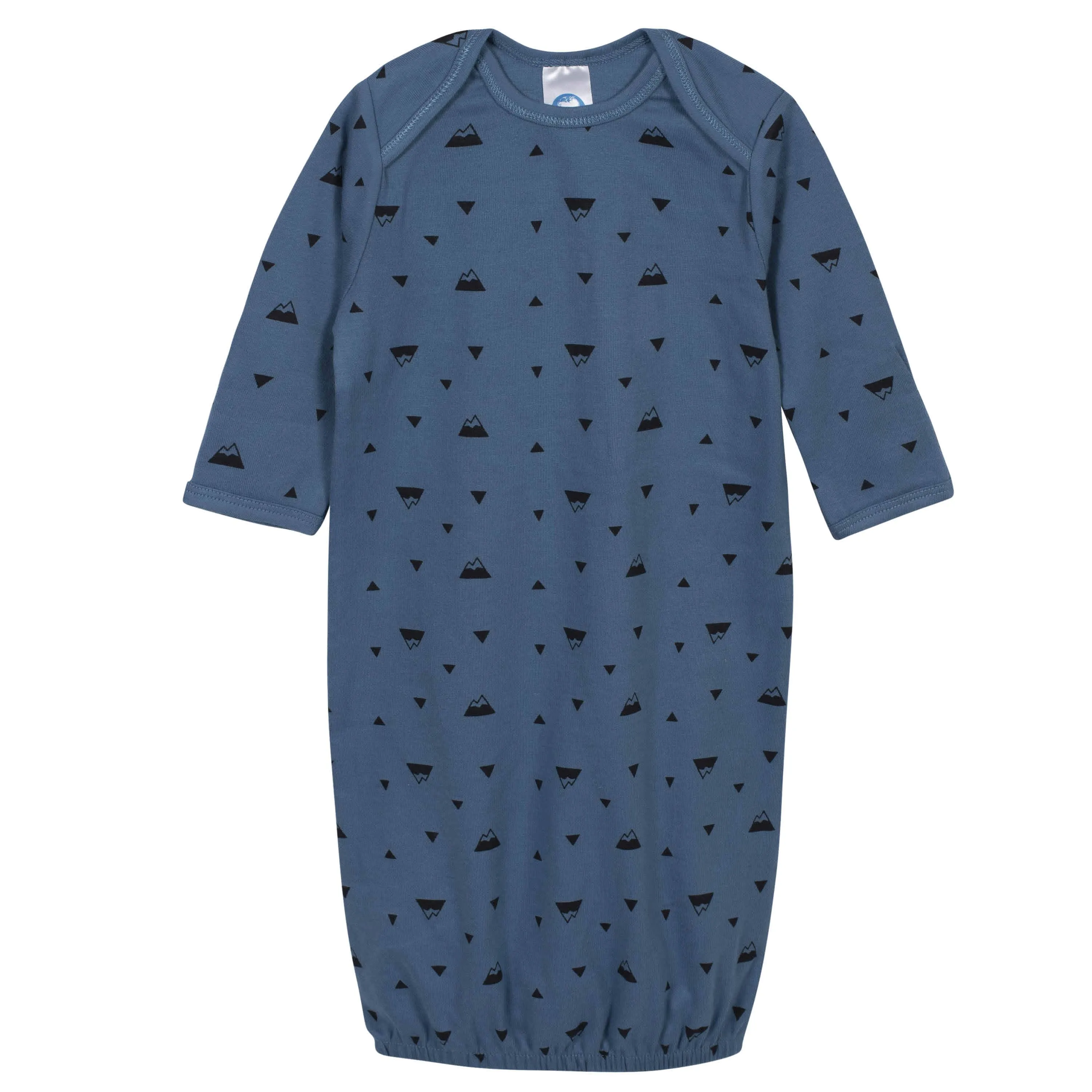 2-Piece Baby Boys Comfy Stretch Badger Gown and Cap Set