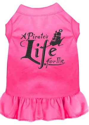 A Pirate's Life Embroidered Dog Dress Bright Pink Xl (16)