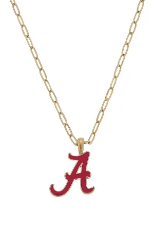 AL Crimson Tide Enamel Pendant