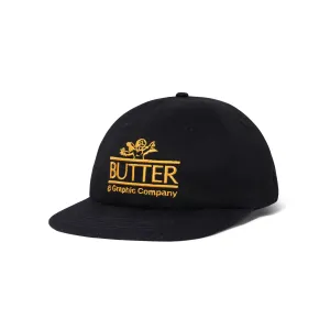 Butter Goods Cherub 6 Panel Cap - Black