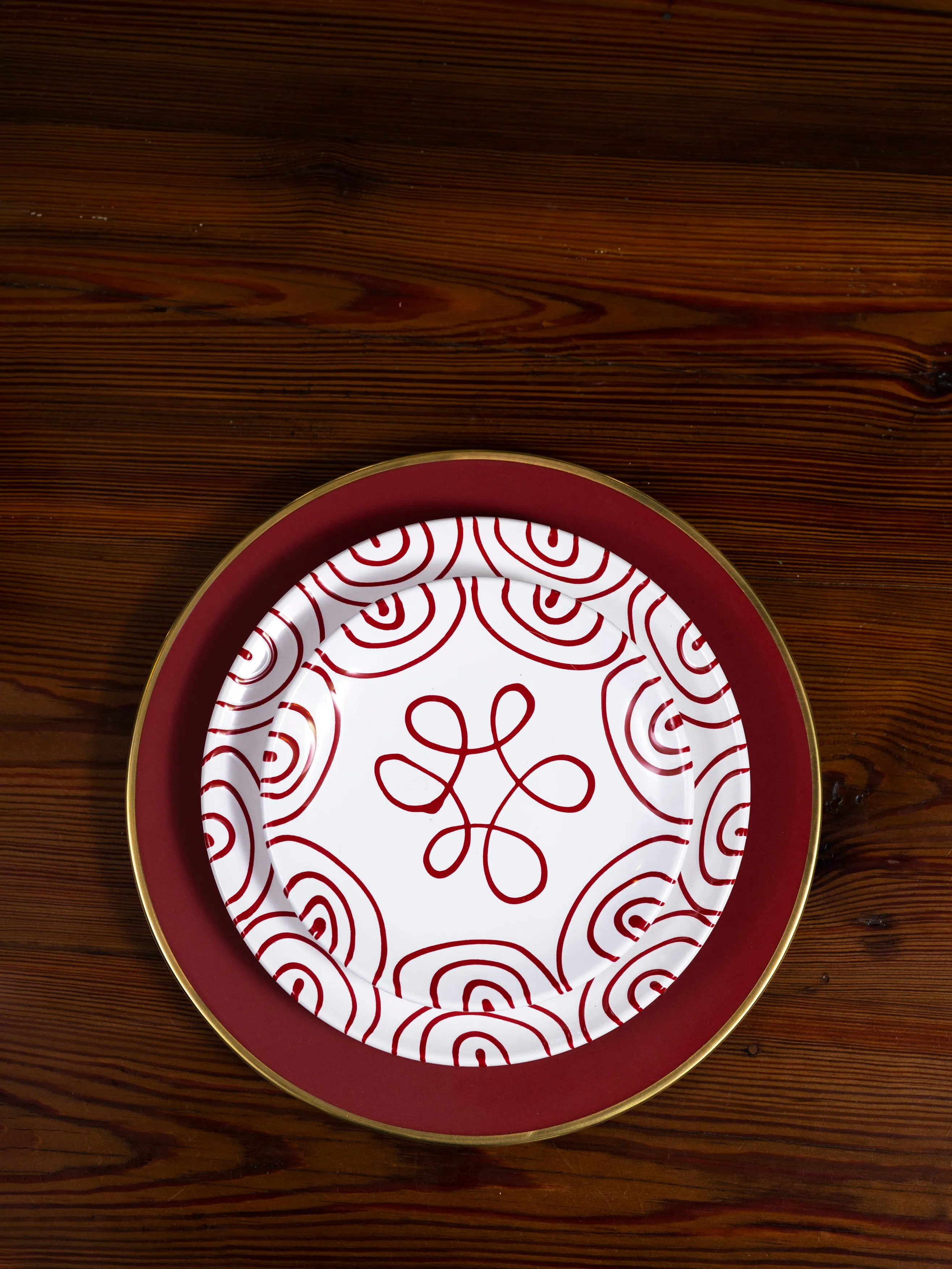 Crimson Charger Plate