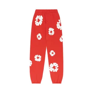 Denim Tears The Cotton Wreath sweatpants, red