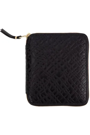 Embossed Roots Full Zip Around Wallet