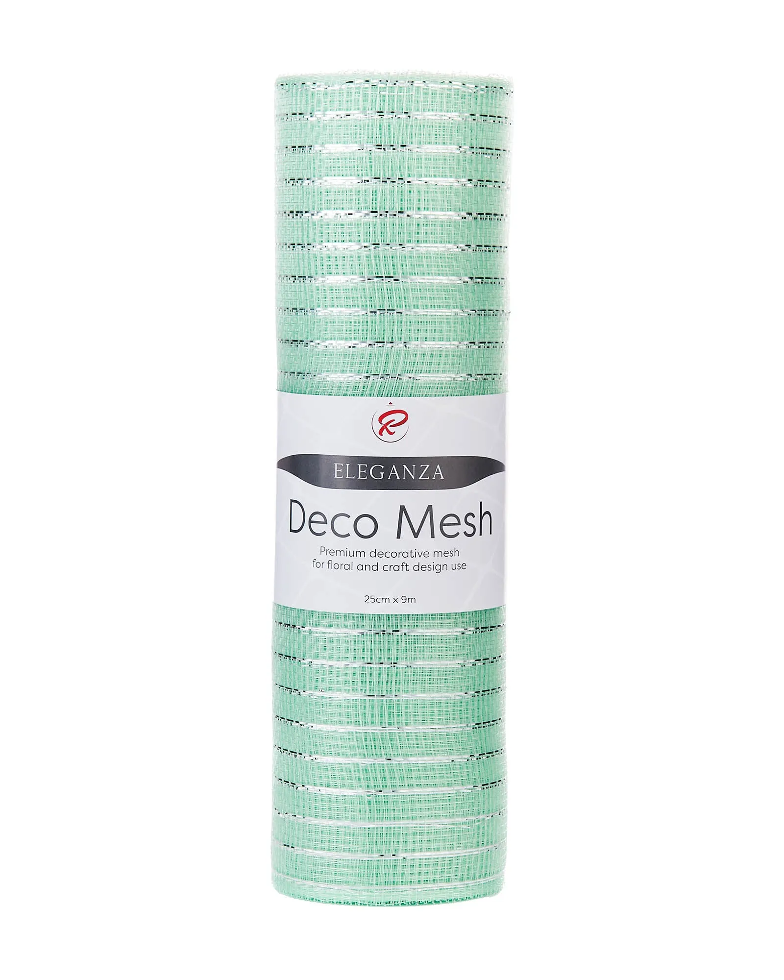 Mint Green Mesh with Silver Foil, 9 m