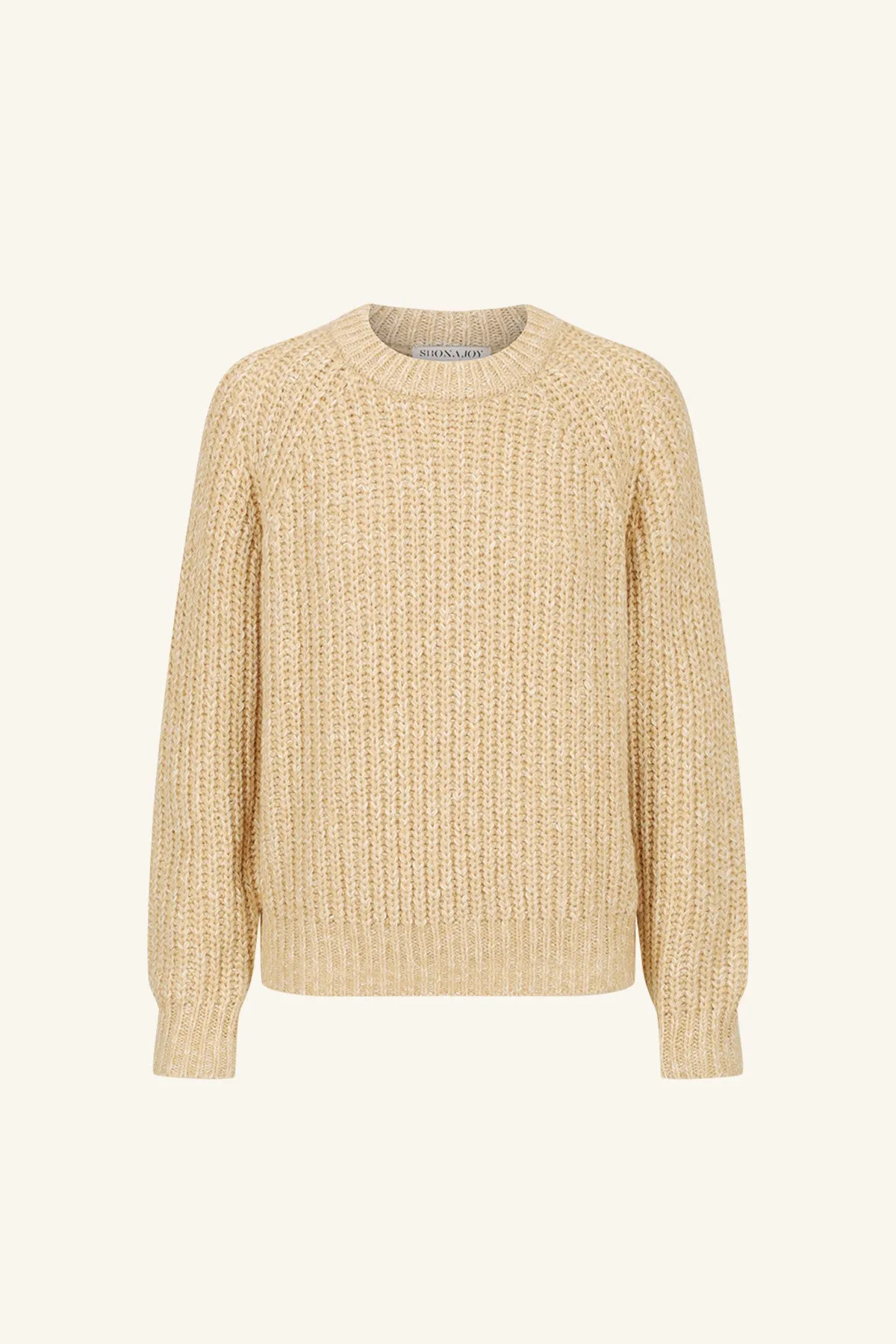 OLIVIA RELAXED JUMPER - OAT/ IVORY