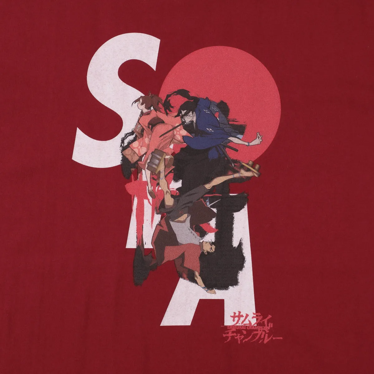 SAMURAI CHAMPLOO x WDS SAMURAI (S_E_A) S/S TEE / BURGUNDY