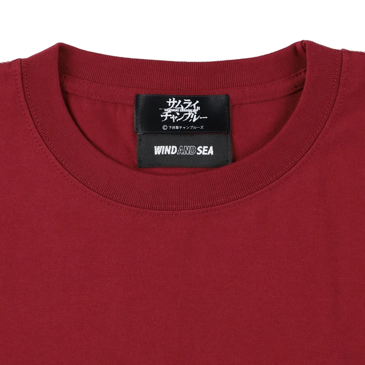 SAMURAI CHAMPLOO x WDS SAMURAI (S_E_A) S/S TEE / BURGUNDY